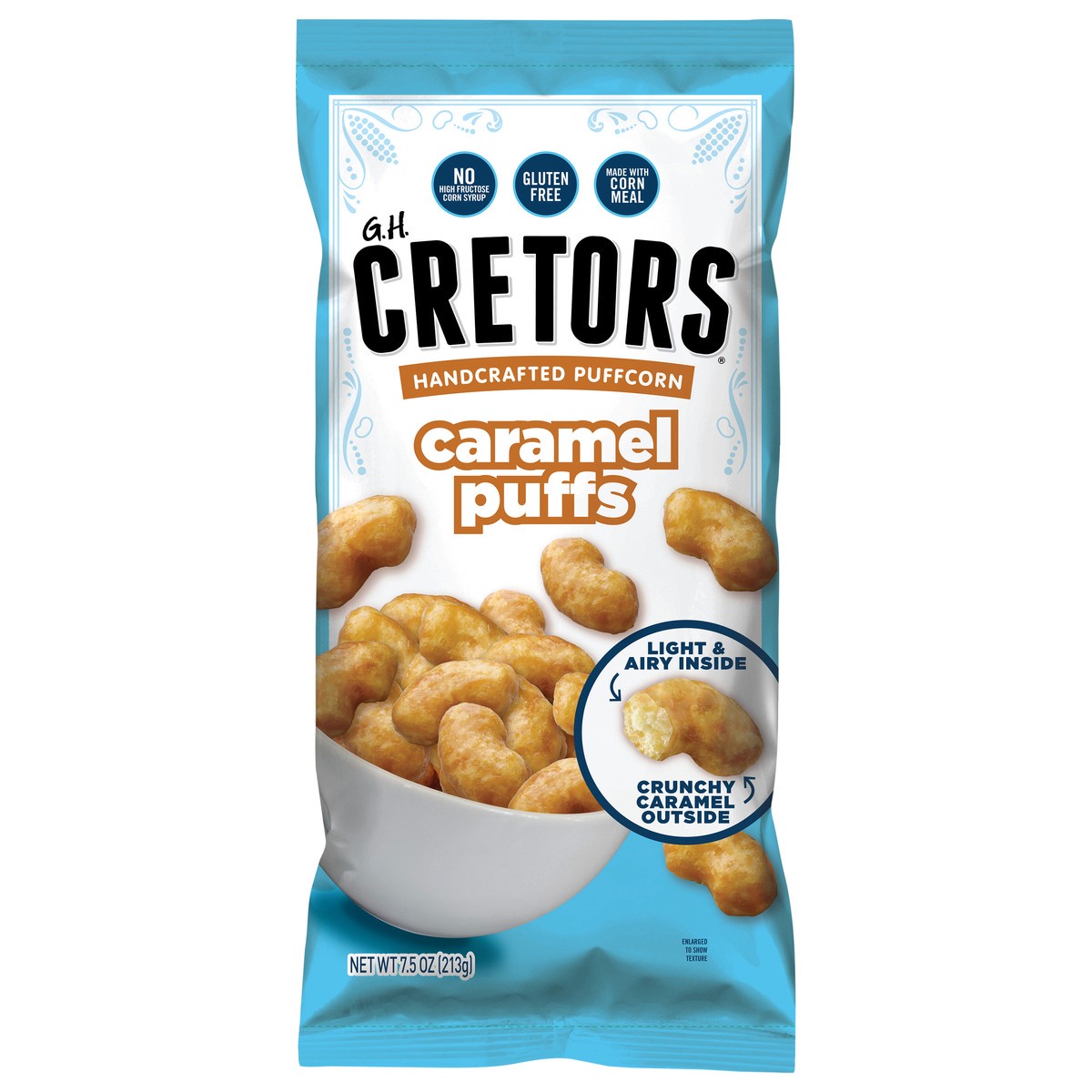 slide 1 of 13, GH Cretors Caramel Puffs 7.5 oz, 7.5 oz