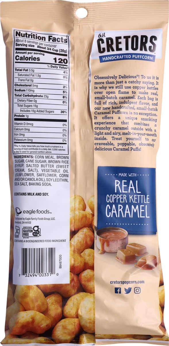 slide 2 of 13, GH Cretors Caramel Puffs 7.5 oz, 7.5 oz