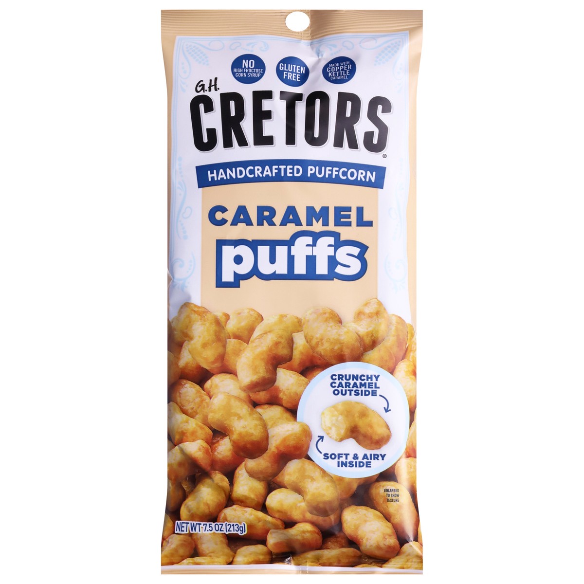 slide 13 of 13, GH Cretors Caramel Puffs 7.5 oz, 7.5 oz