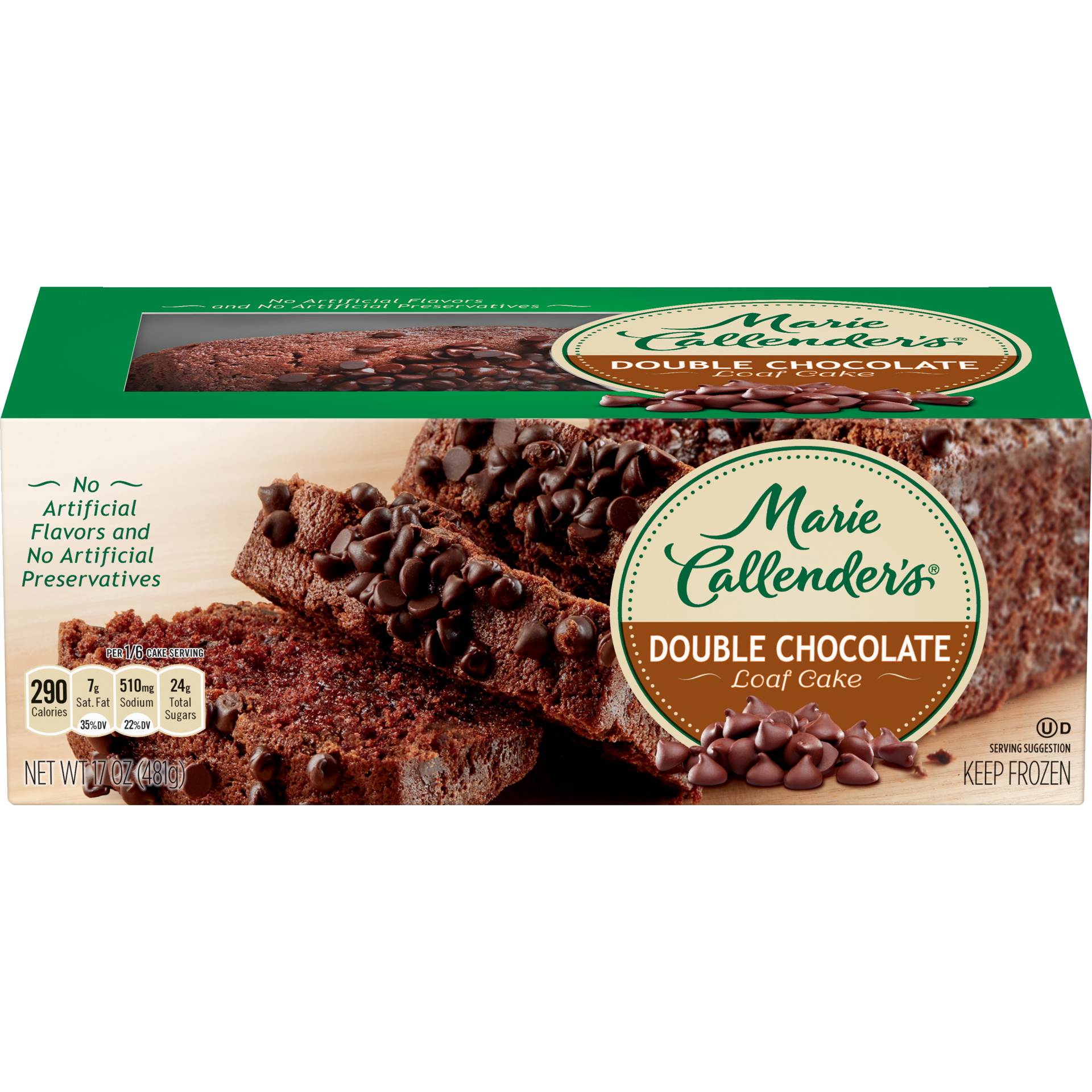 slide 1 of 2, Marie Callender's Double Chocolate Loaf Cake, 17 Ounce, 17 oz