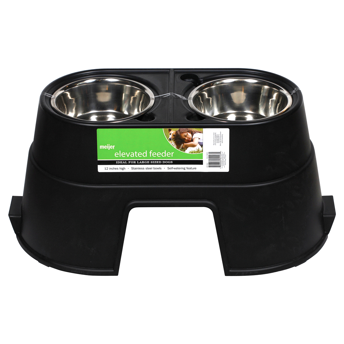 slide 1 of 4, Meijer Elevated Feeder Dog Diner, 12, Large, 12"       