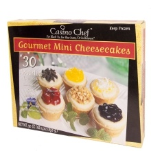 slide 1 of 1, Casino Chef Gourmet Mini Cheesecakes, 30 ct