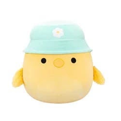 Squishmallows 16" Yellow Chick with Mint Bucket Hat