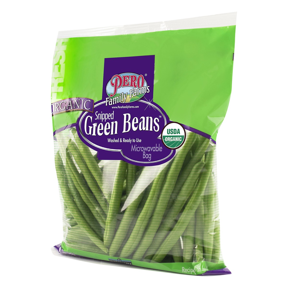 slide 9 of 9, Pero Family Farms Snipped Organic Green Beans 12 oz, 12 oz