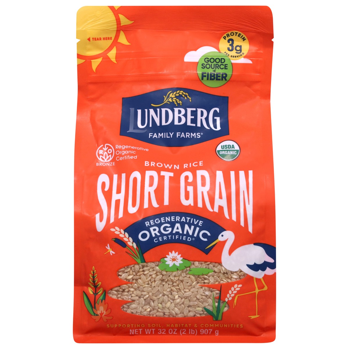 slide 1 of 14, Lundberg Family Farms Organic Short Grain Brown Rice 32 oz, 32 oz