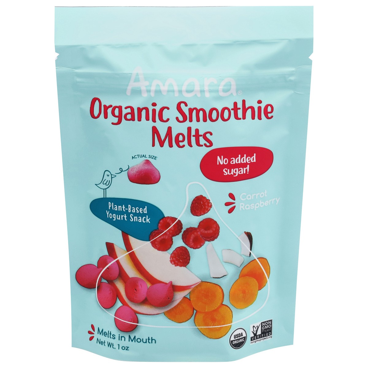 slide 1 of 9, Amara Organic Smoothie Melts 1 oz, 1 oz