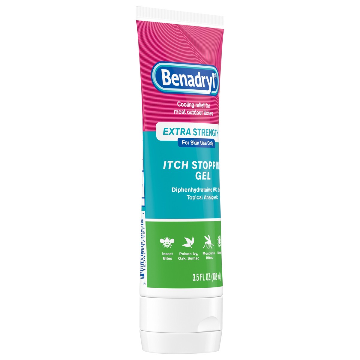 slide 4 of 7, Benadryl Itch Stopping Gel, Extra Strength, 3.5 Fl. Oz, 3.5 fl oz