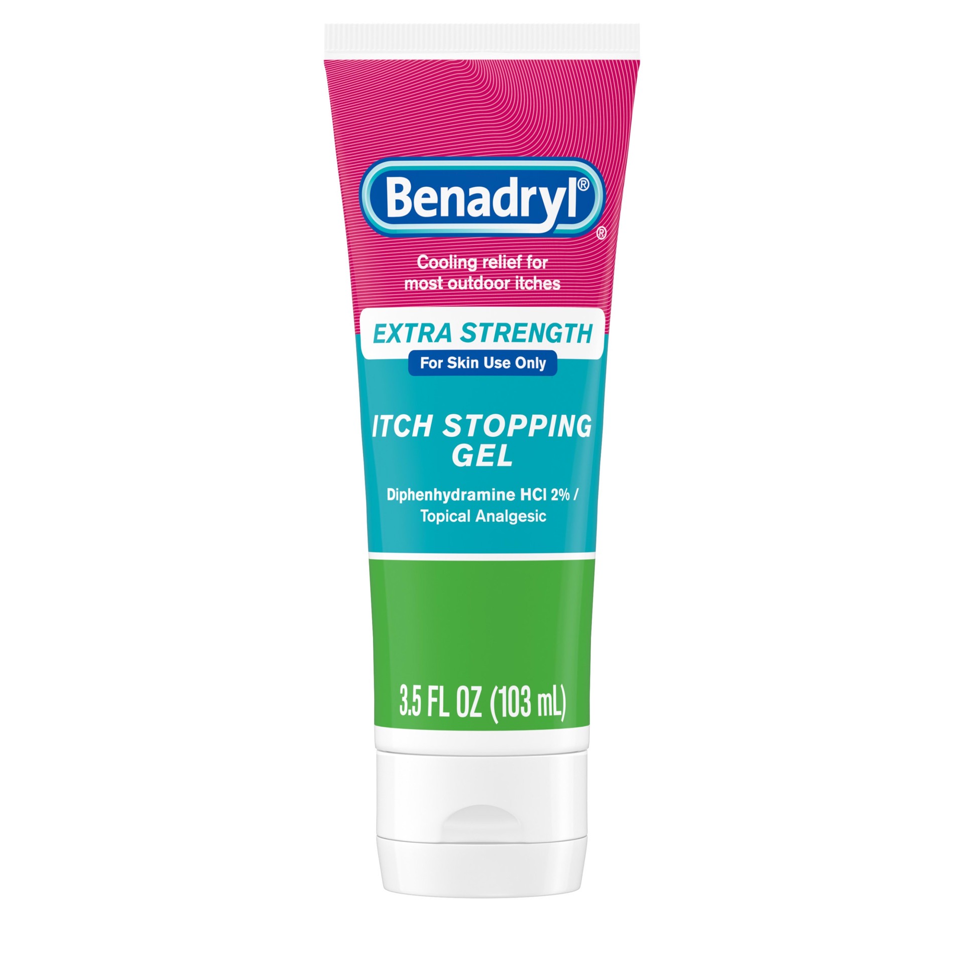 slide 1 of 1, Benadryl Extra Strong Itch Stopping Gel, 3.5 oz