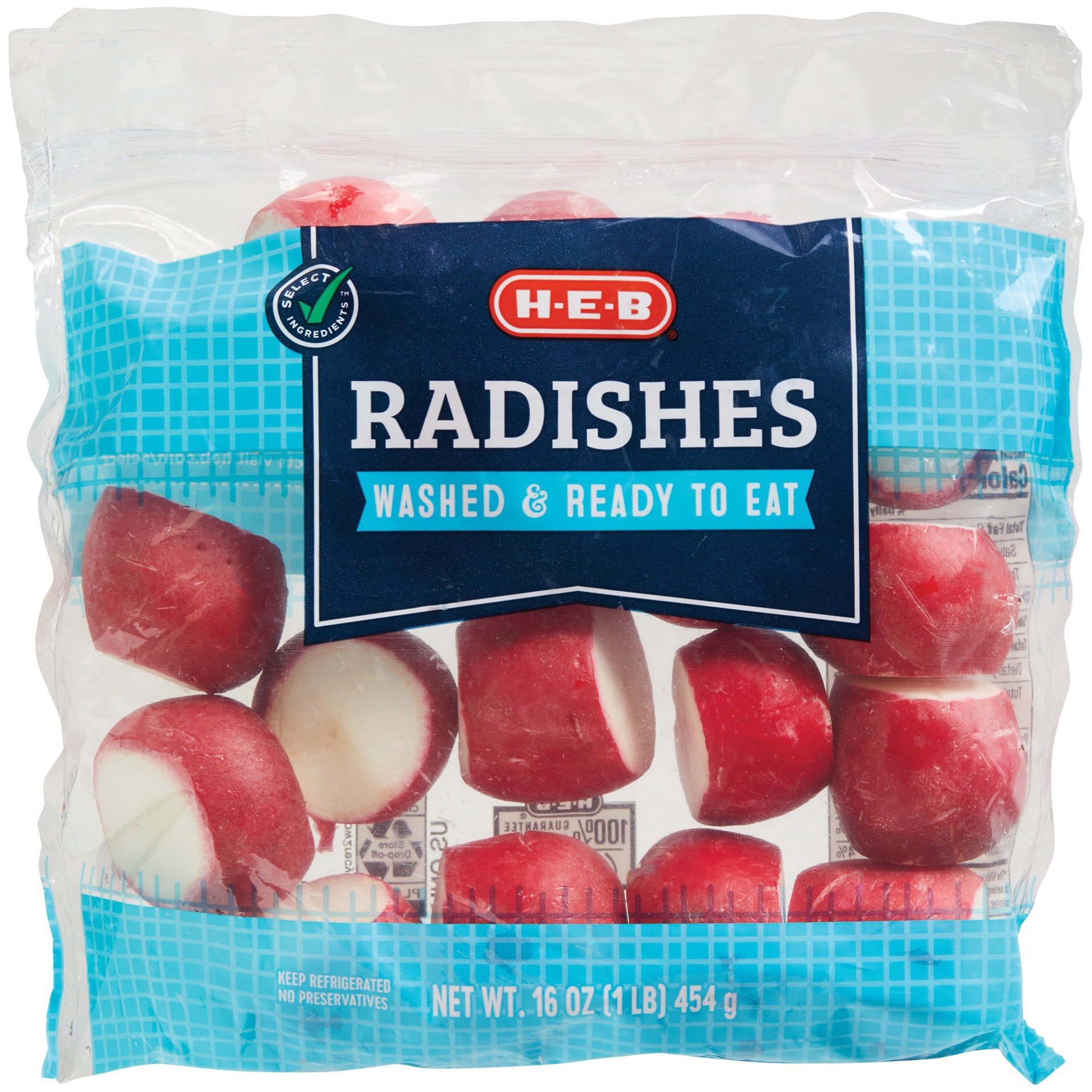 slide 1 of 1, H-E-B Fresh Red Radishes, 1 lb