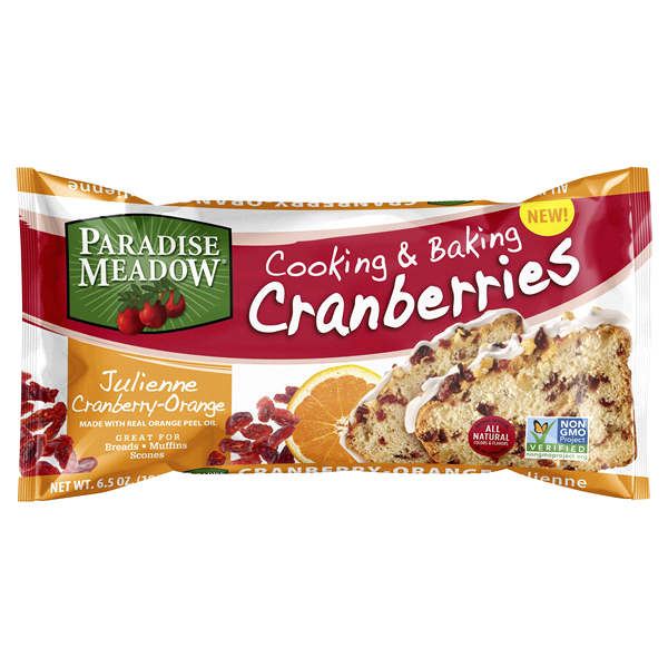 slide 1 of 1, Paradise Meadow Cranberryorange Julienne Dried Cranberries, 6.5 oz