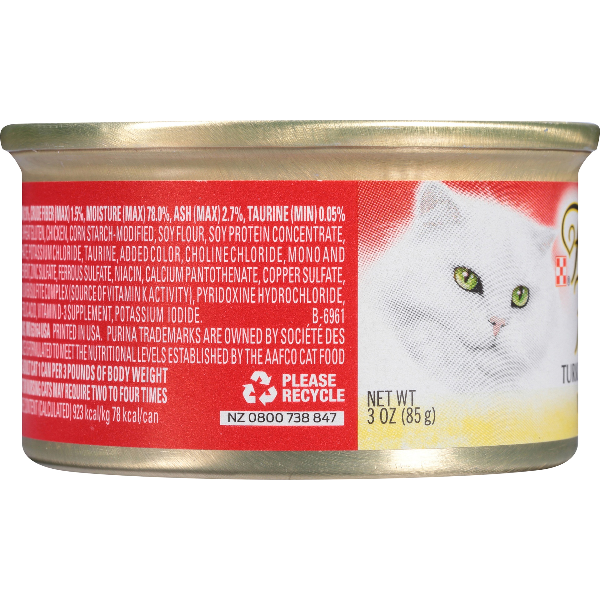 slide 2 of 6, Fancy Feast Minced Turkey Cat Food, 3 oz