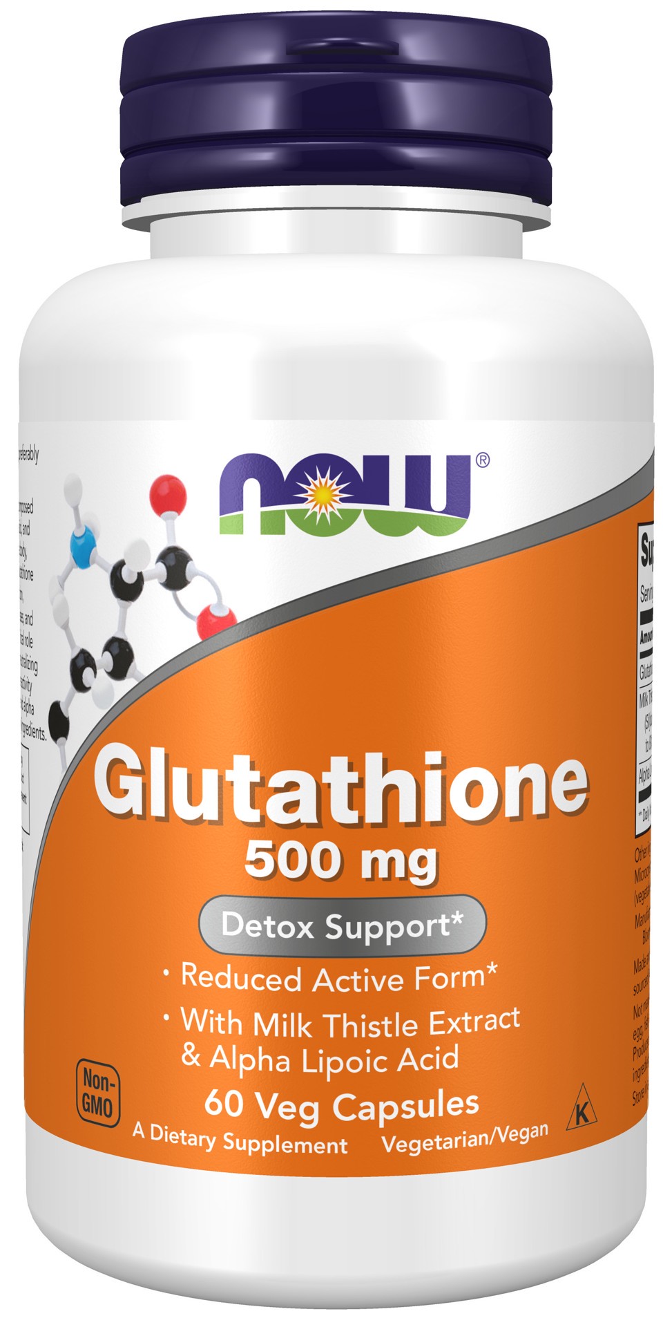 slide 1 of 4, NOW Foods Glutathione, 60 ct