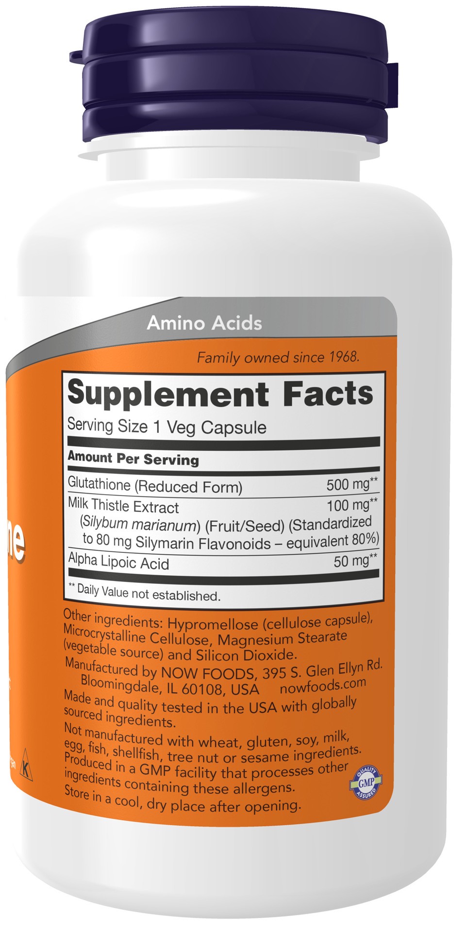 slide 2 of 4, NOW Foods Glutathione, 60 ct