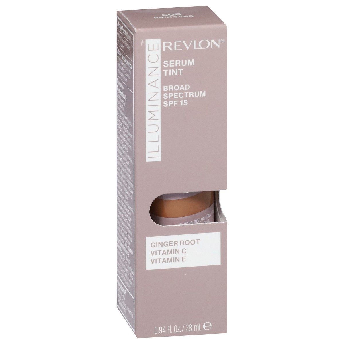 slide 13 of 13, Revlon Illuminance Broad Spectrum SPF 15 Rich Sand 505 Serum Tint 0.94 fl oz, 0.94 fl oz