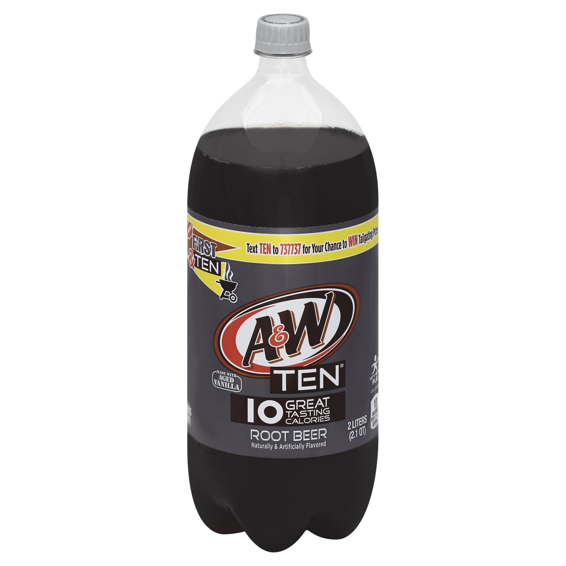 slide 1 of 2, A&W TEN Root Beer Bottle, 2 liter