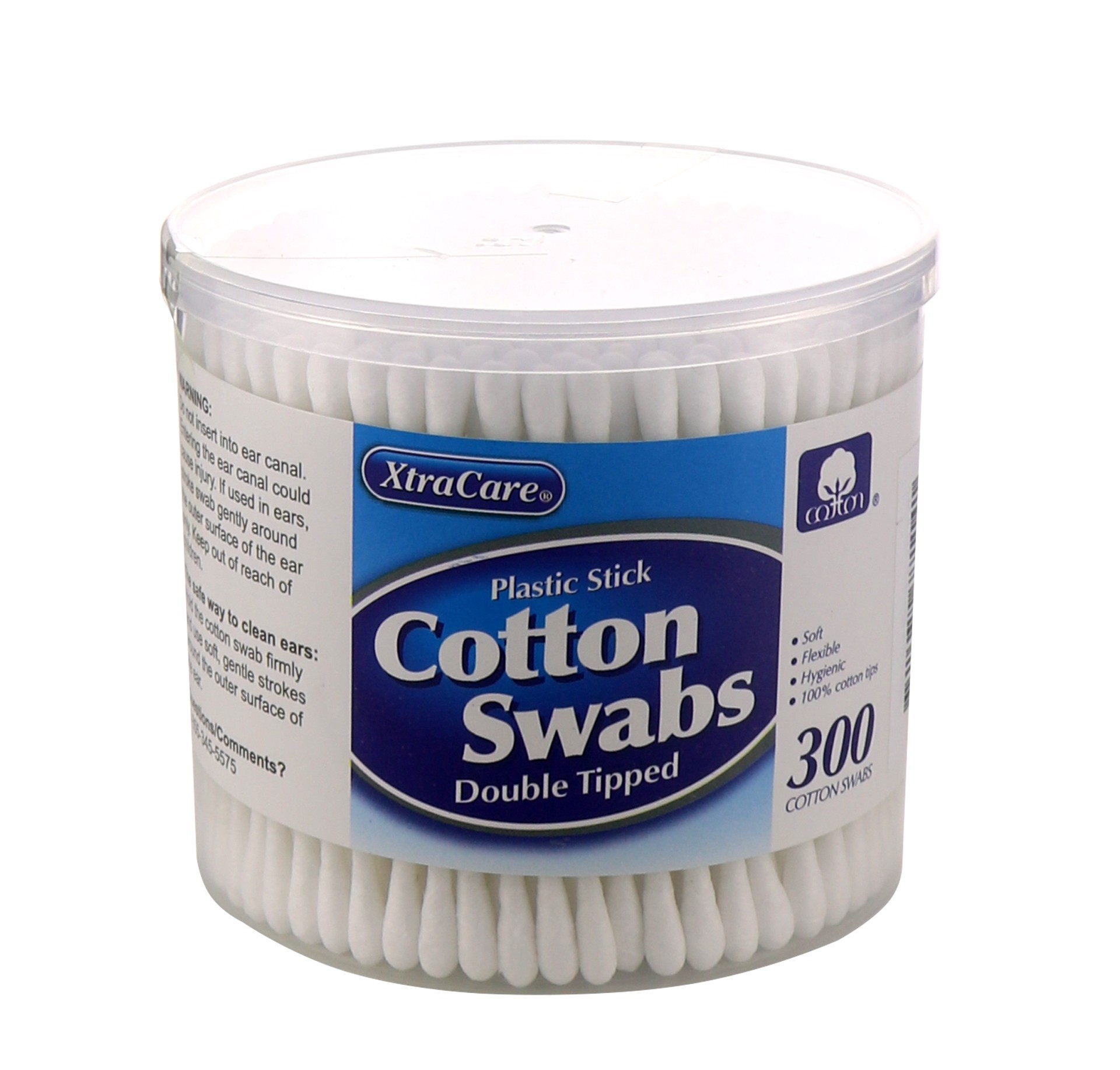 slide 1 of 1, XtraCare Cotton Swabs, 300 ct