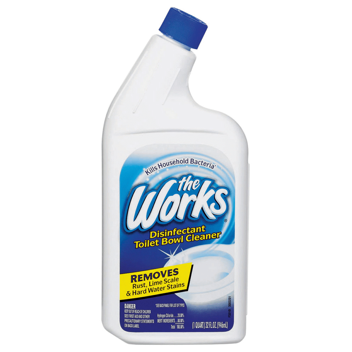 slide 1 of 1, The Works Liquid Toilet Bowl Cleaner, 32 fl oz