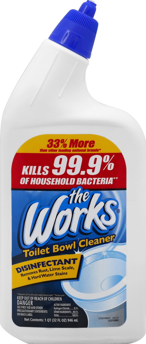 slide 1 of 3, The Works Liquid Toilet Bowl Cleaner, 32 oz