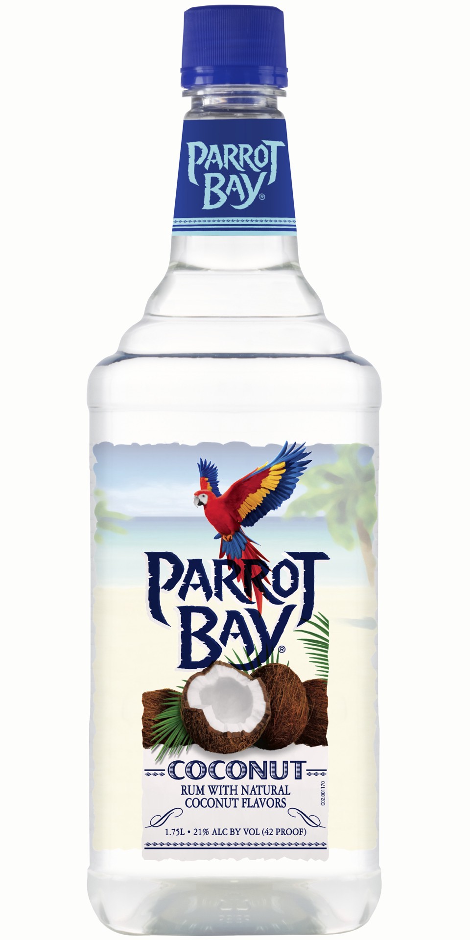 slide 1 of 2, Parrot Bay Coconut Rum 1.75l Plastic Bottle 42 Proof, 1.75 liter