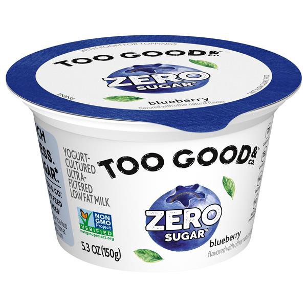 slide 1 of 6, Too Good & Co. Yogurt, Zero Sugar, Blueberry - 5.3 oz, 5.3 oz