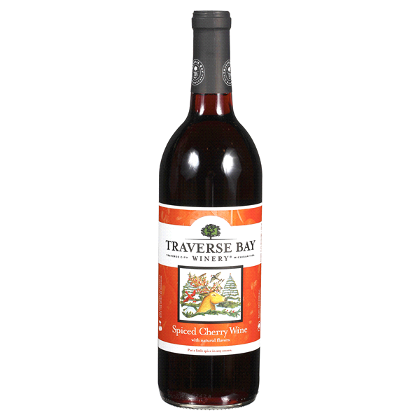 slide 1 of 2, OTHER-ALCOHOLIC BEVERAGES Traverse Bay Winery Spiced Cherry Wine, 750 ml