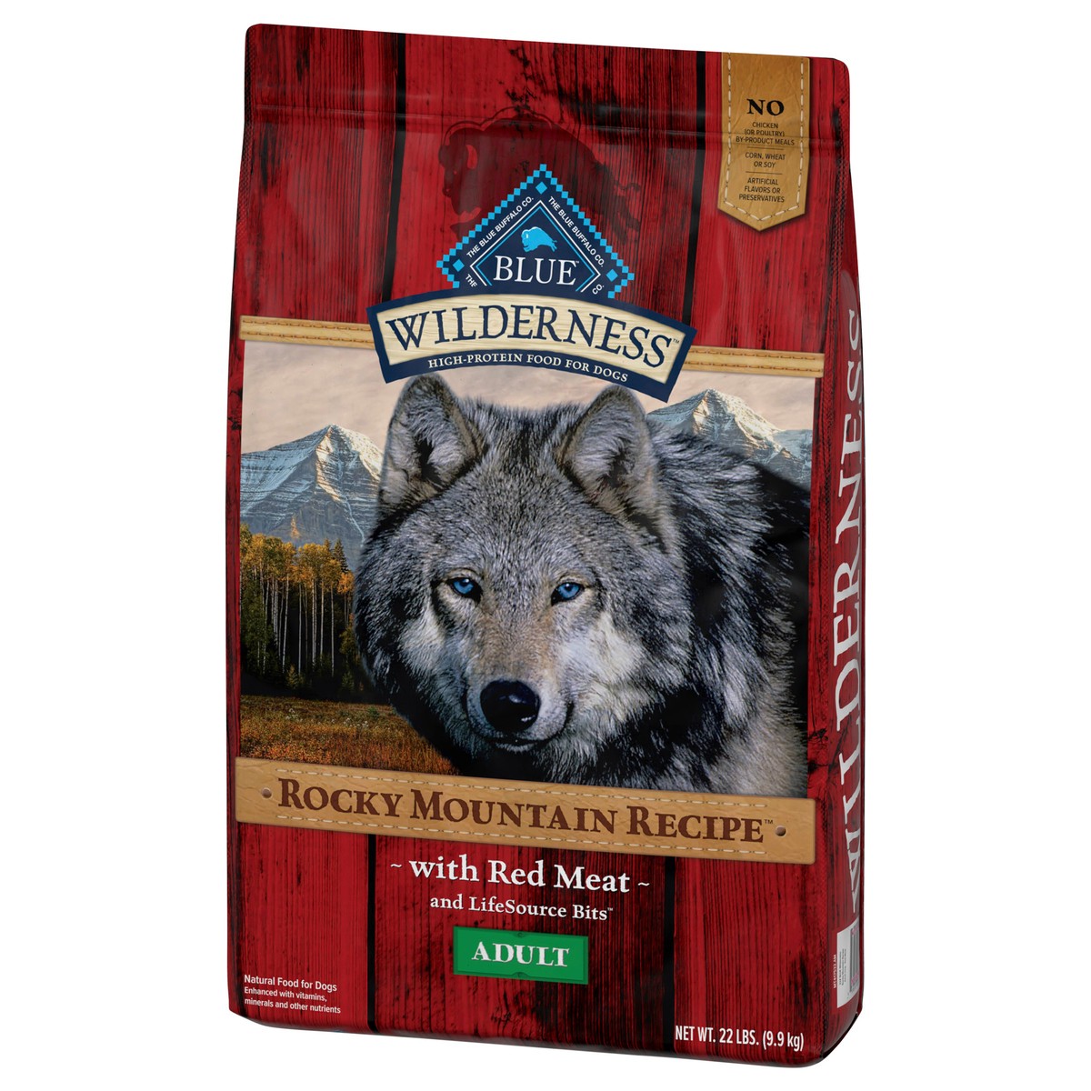 slide 13 of 13, Blue Buffalo Wilderness Rocky Mountain Recipe High Protein, Natural Adult Dry Dog Food, Red Meat 22-lb, 22 lb