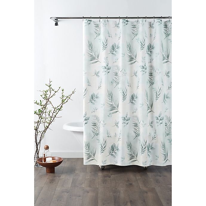 slide 1 of 4, Croscill Rothbury Shower Curtain - Sage Green, 70 in x 96 in