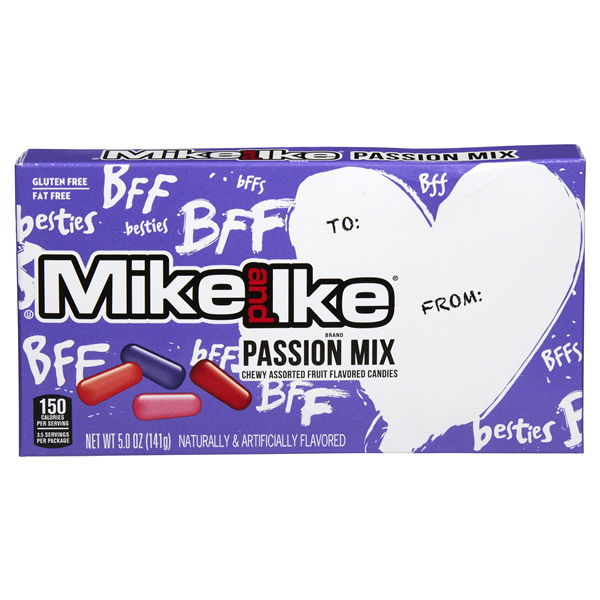 slide 1 of 5, MIKE AND IKE Passion Mix Val, 5 oz