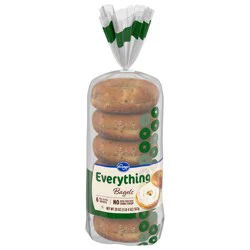 Kroger Pre- Sliced Everything Bagels
