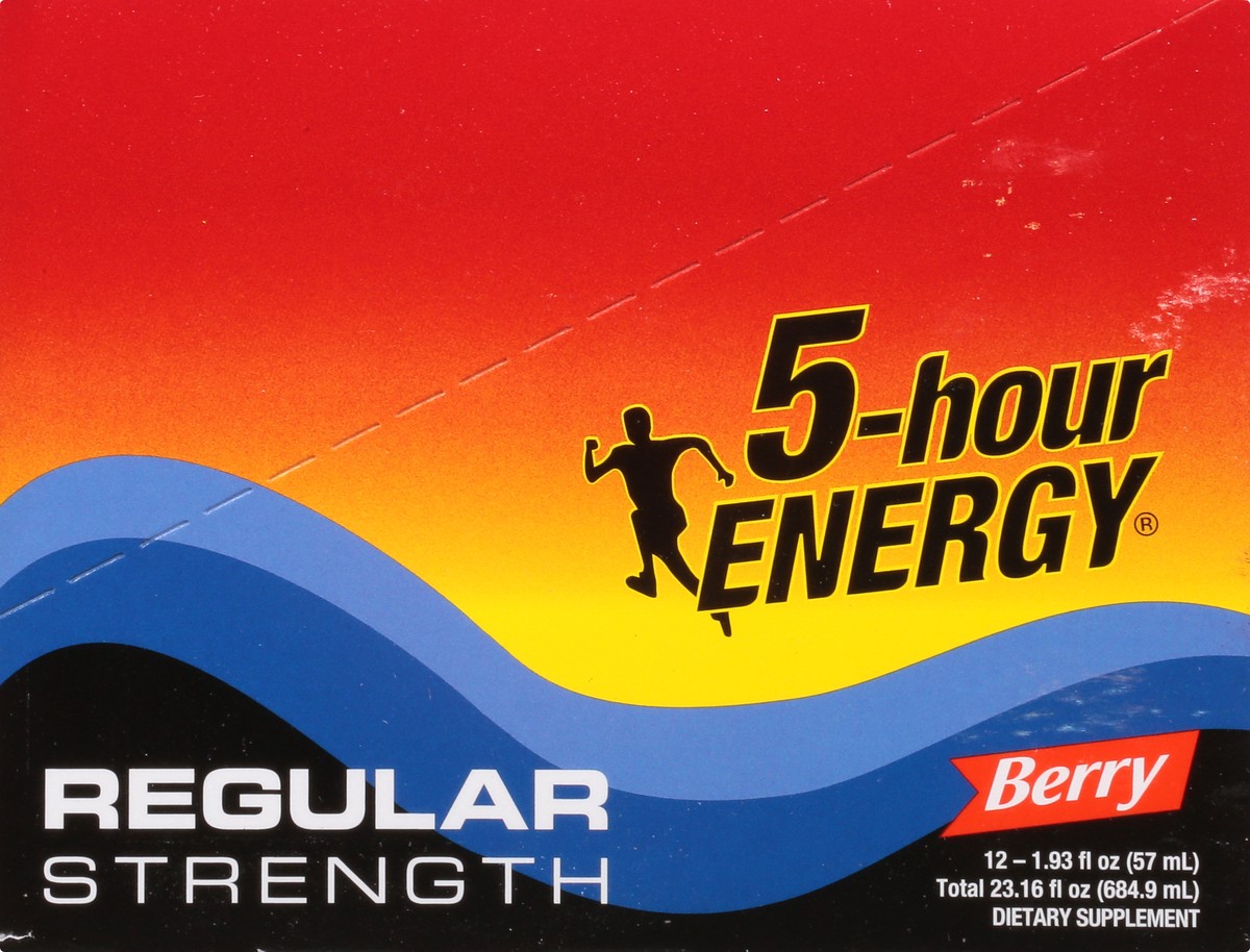 slide 3 of 13, 5-Hour Energy 12 Pack Regular Strength Berry Energy Shot 9 ea, 9 ct