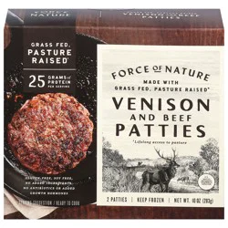 Force of Nature Venison and Beef Patties - 2 ea