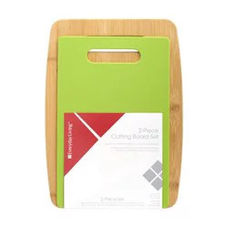 Everyday Living Bamboo & Poly Cutting Board Set