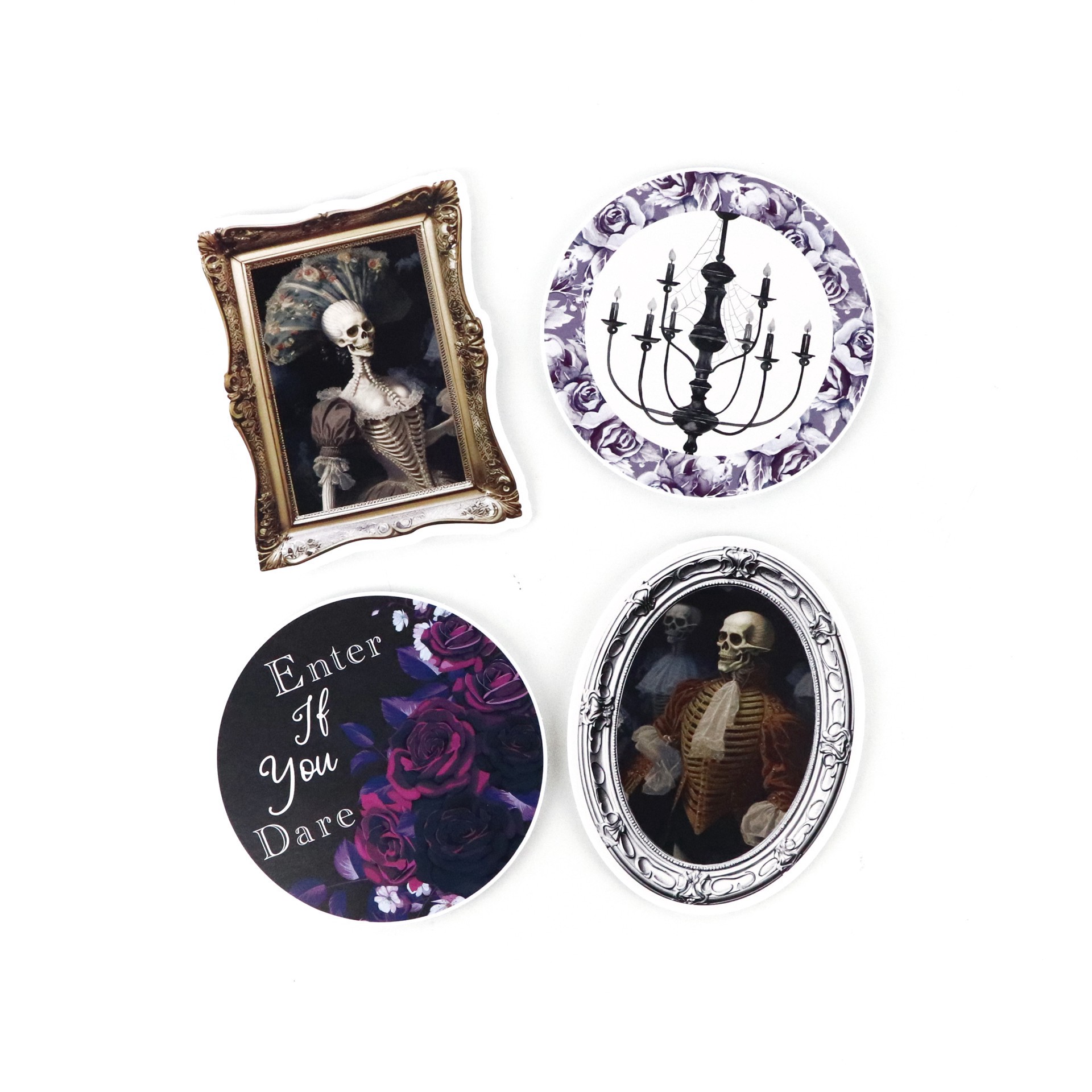 slide 4 of 4, Dead Regency Vinyl Die-Cut Stickers By Recollections, 2.6 in to 3.2 in