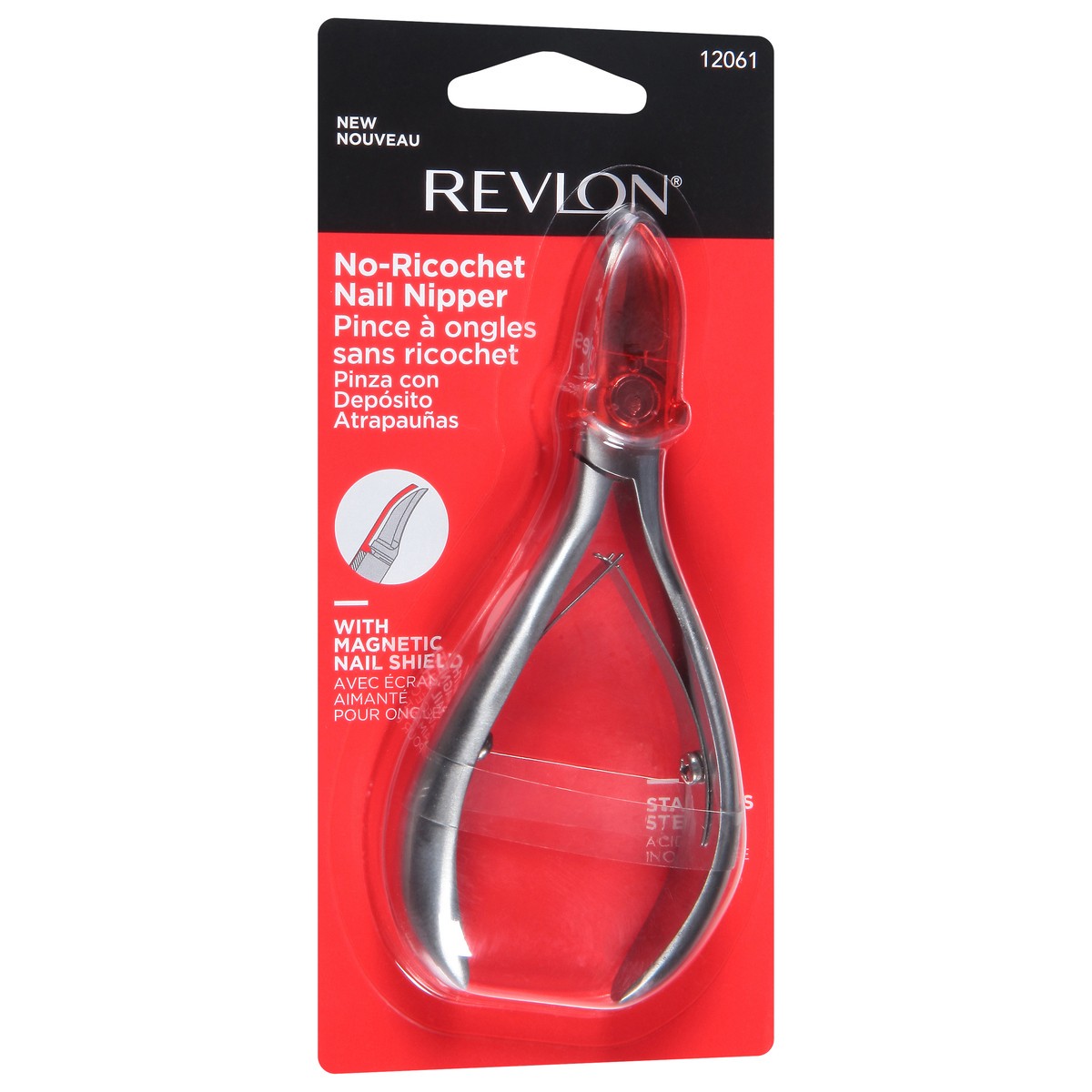 slide 5 of 9, Revlon No-Ricochet Nail Nipper, 1 ct