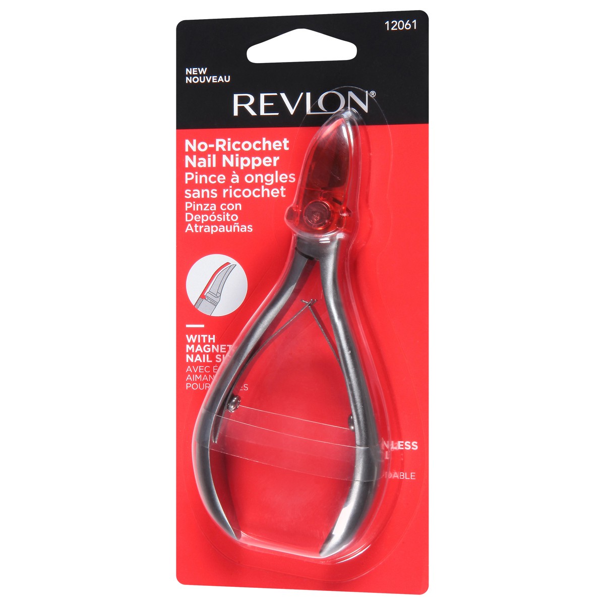 slide 4 of 9, Revlon No-Ricochet Nail Nipper, 1 ct