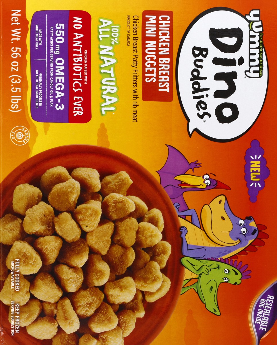 slide 5 of 5, Yummy Dino Buddies Chicken Breast Mini Nuggets, 56 oz