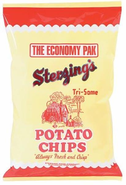 slide 1 of 1, Sterzing's Potato Chips Economy Pak, 16 oz