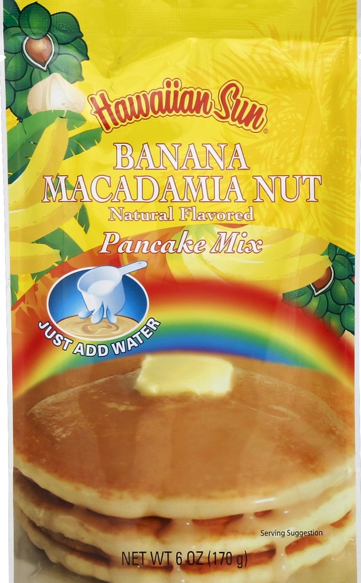 slide 2 of 2, Hawaiian Sun Pancake Mix, Banana Macadamia Nut, 6 oz