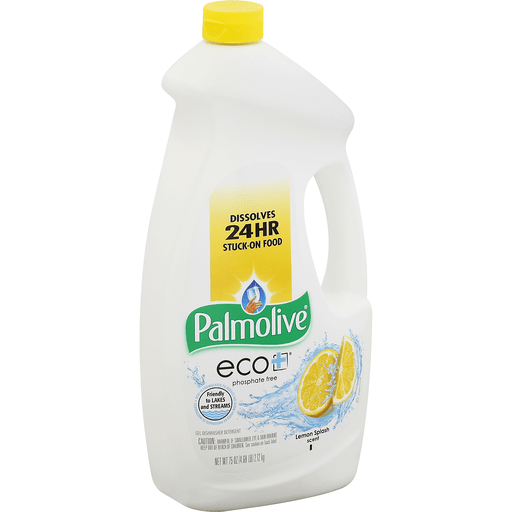 slide 3 of 3, Palmolive Eco+ Dishwasher Detergent Gel Lemon Splash Scent, 75 oz