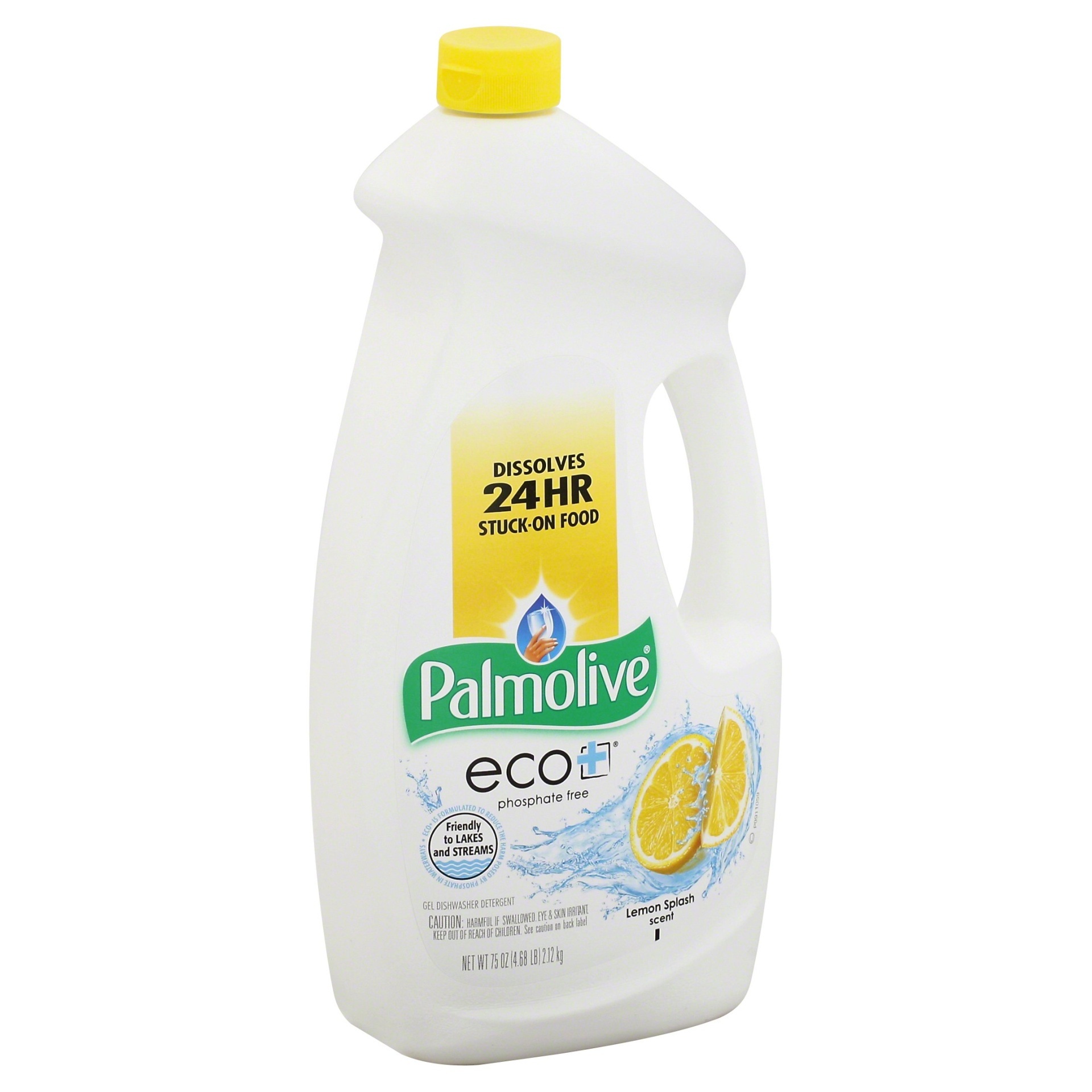 slide 1 of 3, Palmolive Eco+ Dishwasher Detergent Gel Lemon Splash Scent, 75 oz