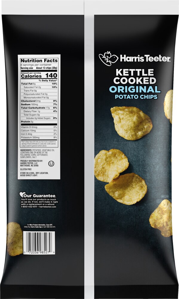 slide 2 of 2, Harris Teeter™ Original Kettle Cooked Potato Chips, 8 oz