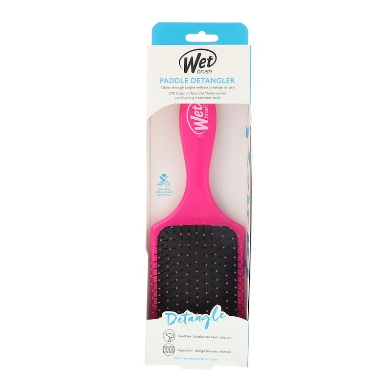 slide 1 of 1, Wet Brush Pink Pro Detangler Paddle Brush, 1 ct