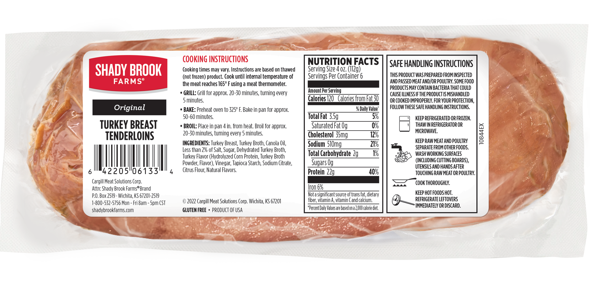slide 4 of 8, Shady Brook Farms Turkey Breast Tenderloins, Unseasoned, 24 oz