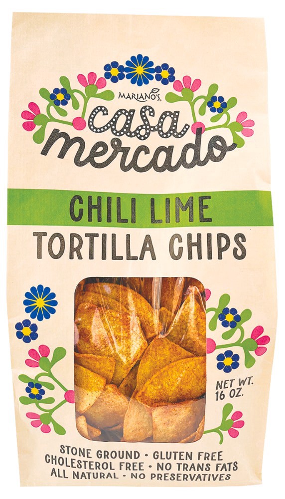 slide 1 of 1, Casa Mercado Chili Lime Tortilla Chips, 16 oz