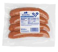 Bavarian Meats Smoked Cured Bratwurst Sausage Links