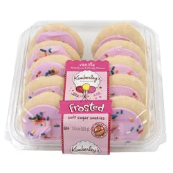 Kimberley's Bakeshoppe Pink Frosted Sugar Cookies