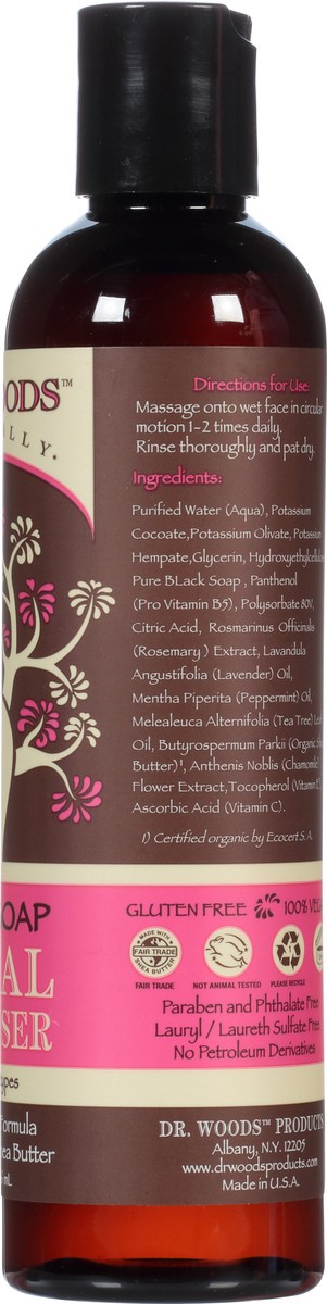 slide 10 of 10, Dr. Woods Black Soap Facial Cleanser 8 oz, 8 oz