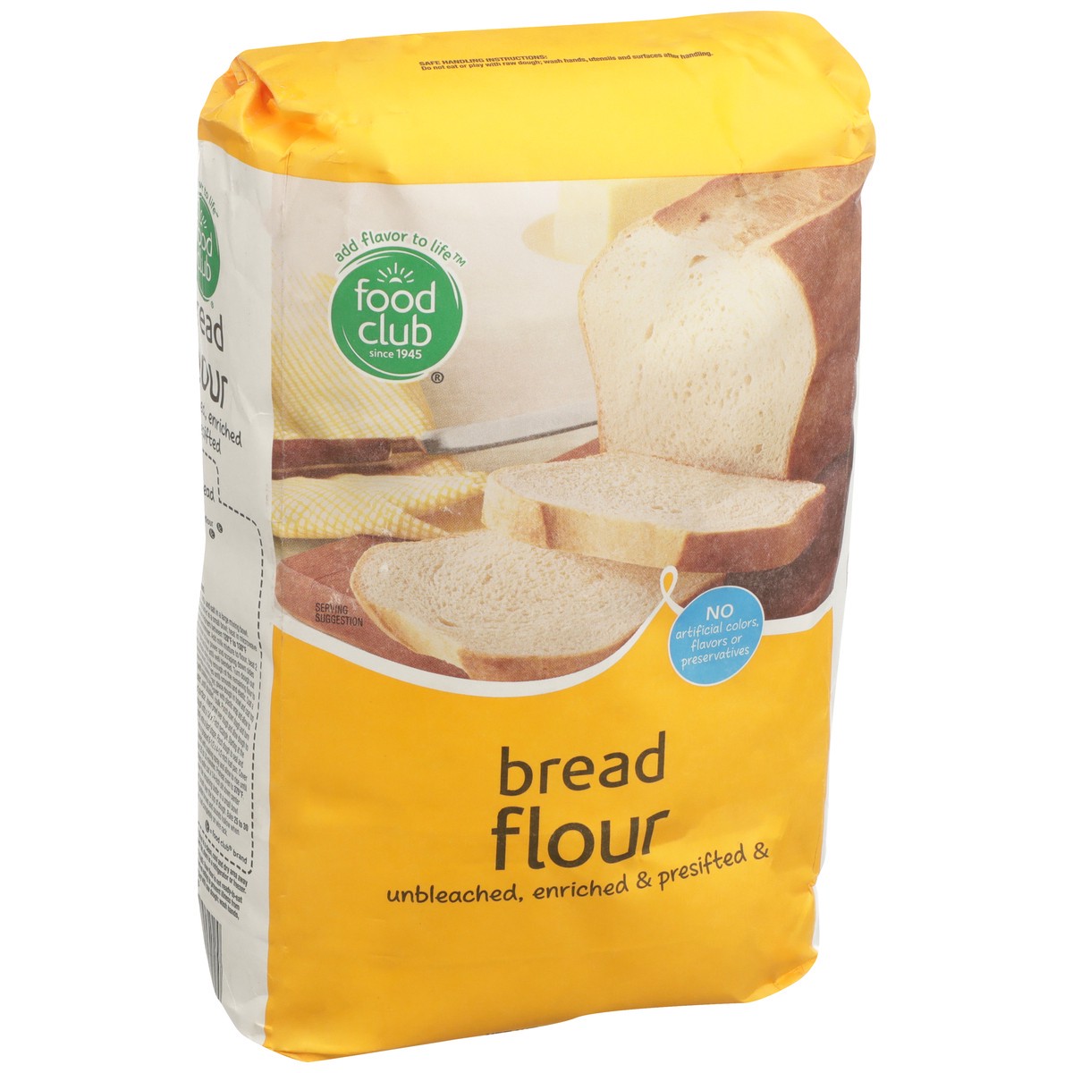 slide 2 of 9, Food Club Unbleached, Enriched & Presifted Bread Flour, 10 lb