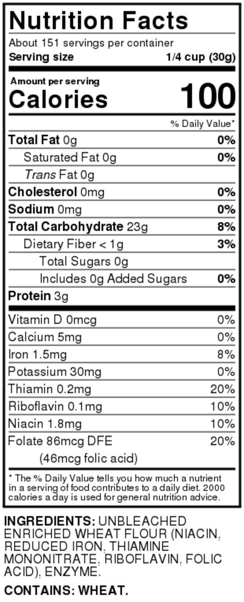 slide 4 of 9, Food Club Unbleached, Enriched & Presifted Bread Flour, 10 lb