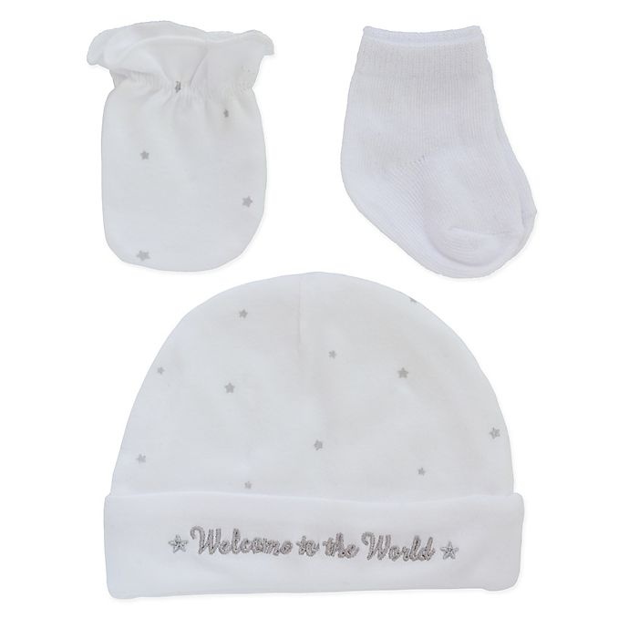 slide 1 of 1, Little Me Welcome to the World Layette Set - Grey, 3 ct